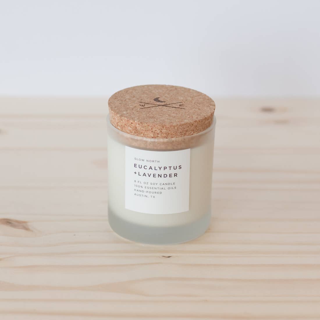 Organic small-batch Handmade Eucalyptus-Lavender Scented Candle