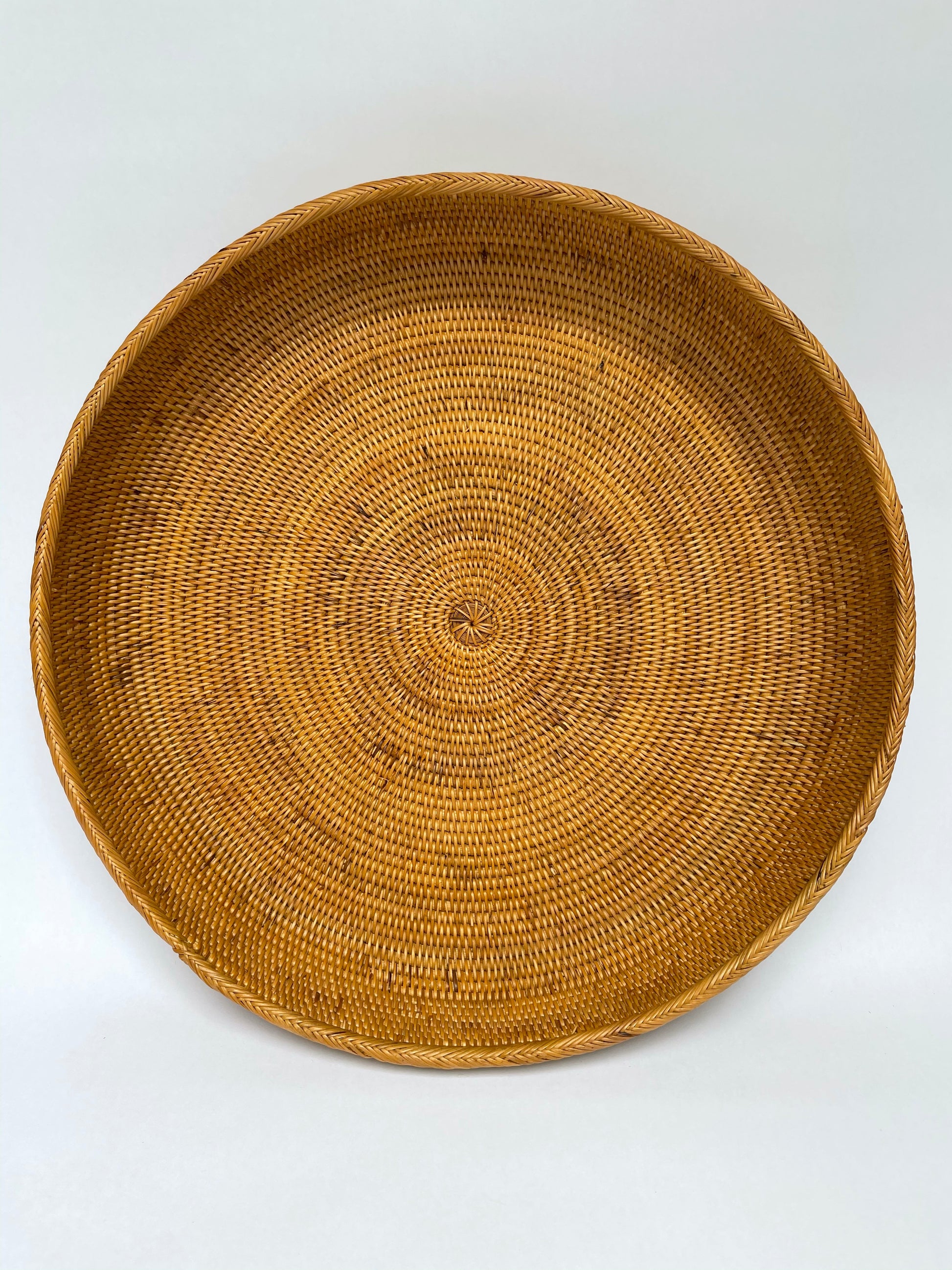 sustainably handmade rattan bowl