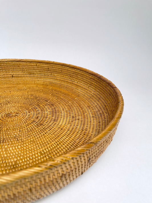sustainably handmade rattan bowl