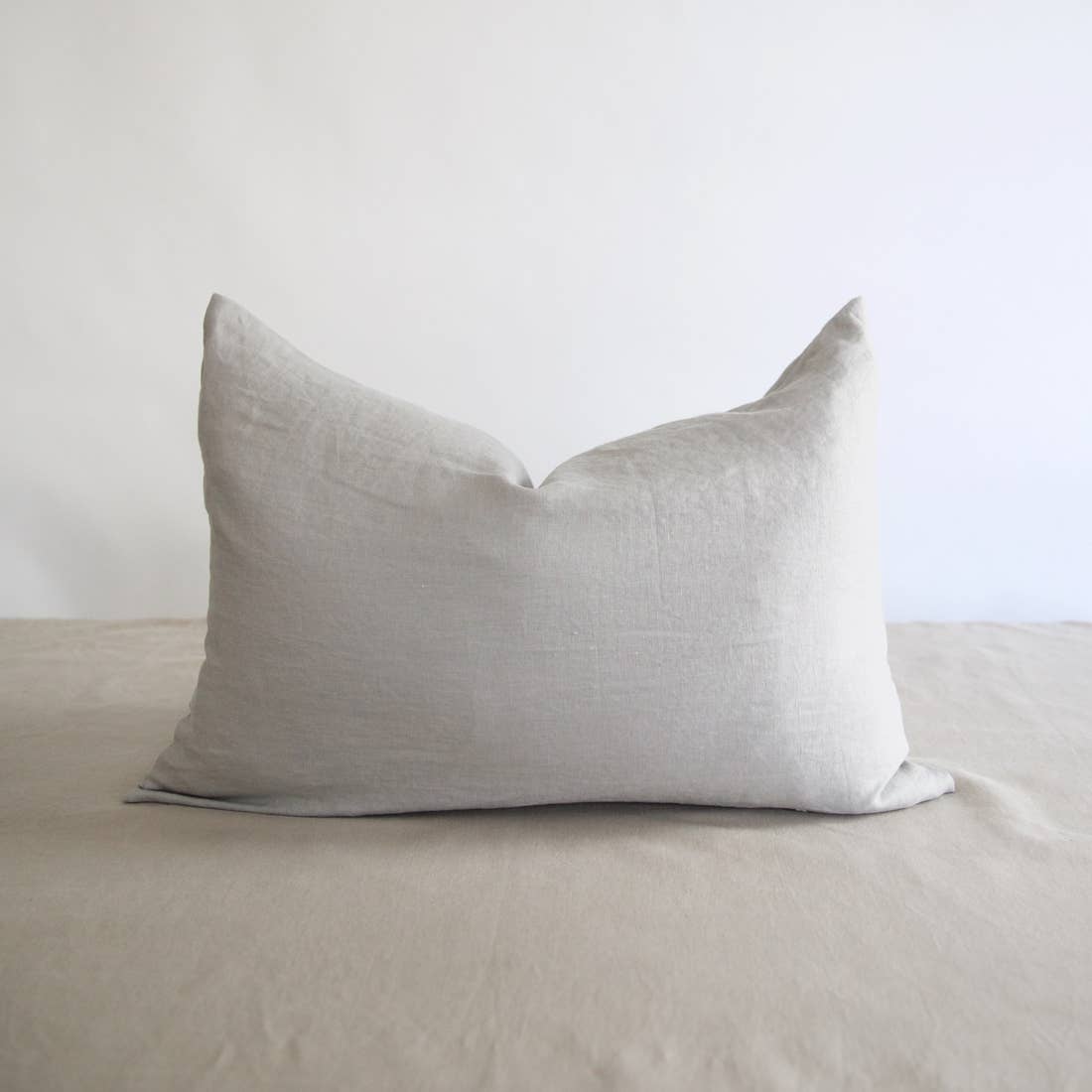 Eco-friendly Ethically Handmade  Lumbar Washed Linen Pillow