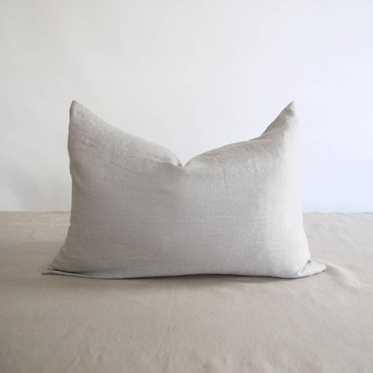 Eco-friendly Ethically Handmade  Lumbar Washed Linen Pillow