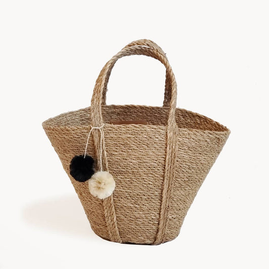 Eco-friendly Ethically Handmade  Organic Fair Trade Sustainable Savar Jute Basket Tote