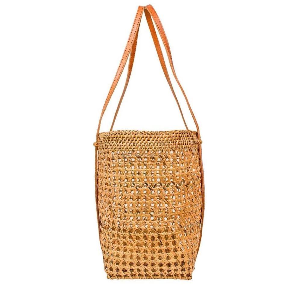 Handwoven Sustainable Rattan Tote