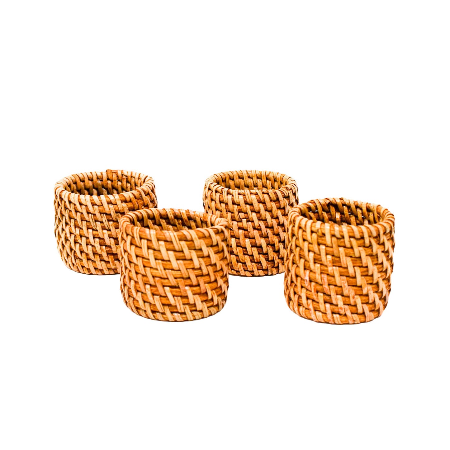 Handmade Rattan Napkin Rings - Set of 2